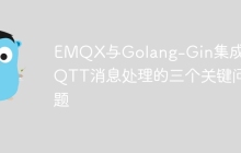 EMQX与Golang-Gin集成：MQTT消息处理的三个关键问题