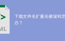 下载文件名扩展名被误判怎么办？