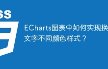 ECharts图表中如何实现换行文字不同颜色样式？