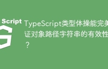 TypeScript类型体操能完美验证对象路径字符串的有效性吗？