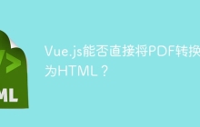 Vue.js能否直接将PDF转换为HTML？
