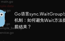 Go语言sync.WaitGroup计数机制：如何避免Wait方法提前结束？