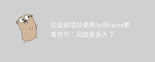企业级项目使用jetbrains教育许可:风险有多大?