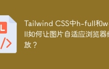 Tailwind CSS中h-full和w-full如何让图片自适应浏览器缩放？