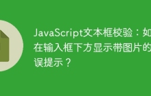JavaScript文本框校验：如何在输入框下方显示带图片的错误提示？
