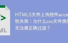 HTML5文件上传控件accept属性失效：为什么csv文件类型无法被正确过滤？