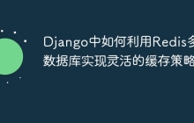 Django中如何利用Redis多个数据库实现灵活的缓存策略？