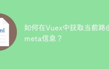 如何在Vuex中获取当前路由的meta信息？