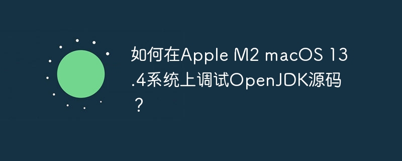 如何在Apple M2 macOS 13.4系統上調試OpenJDK源碼？-小浪學習網