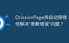 DrissionPage库启动报错：如何解决“参数错误”问题？