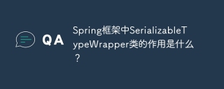 Spring框架中SerializableTypeWrapper类的作用是什么？