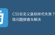 CSS自定义鼠标样式失效？路径问题排查与解决