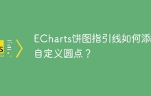 ECharts饼图指引线如何添加自定义圆点？