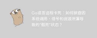 Go语言进程卡死：如何排查因系统调用、信号和资源泄漏导致的“假死”状态？