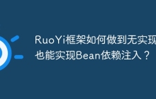RuoYi框架如何做到无实现类也能实现Bean依赖注入？