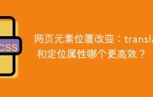 网页元素位置改变：translate 和定位属性哪个更高效？