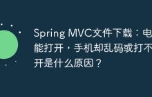 Spring MVC文件下载：电脑能打开，手机却乱码或打不开是什么原因？