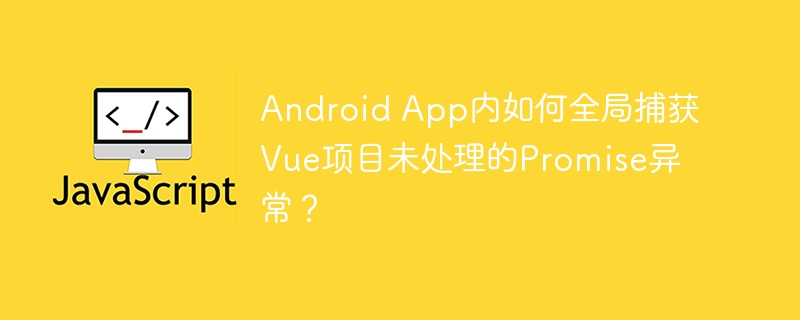 Android App内如何全局捕获Vue项目未处理的Promise异常?