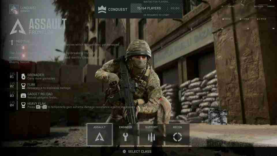 新《战地》中被栓动狙击步枪击中后 将有击飞效果