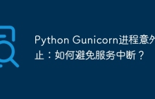 Python Gunicorn进程意外终止：如何避免服务中断？