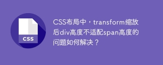 css布局中，transform缩放后div高度不适配span高度的问题如何解决？