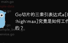 Go切片的三索引表达式a[low:high:max]究竟是如何工作的？