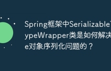 Spring框架中SerializableTypeWrapper类是如何解决Type对象序列化问题的？