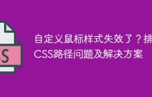 自定义鼠标样式失效了？排查CSS路径问题及解决方案