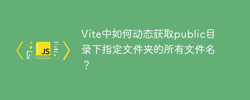 vite中如何动态获取public目录下指定文件夹的所有文件名?