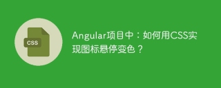 Angular项目中：如何用CSS实现图标悬停变色？