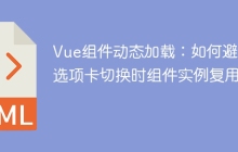 Vue组件动态加载：如何避免选项卡切换时组件实例复用？