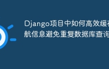 Django项目中如何高效缓存导航信息避免重复数据库查询？