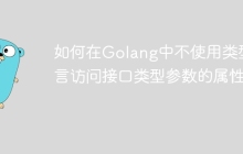 如何在Golang中不使用类型断言访问接口类型参数的属性？