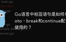 Go语言中标签语句是如何与goto、break和continue配合使用的？