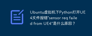 Ubuntu虚拟机下Python打开UE4文件报错“sensor req failed from UE4”是什么原因？