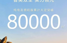 智界R7纯电及增程版累计大定破80000台 上市5个多月