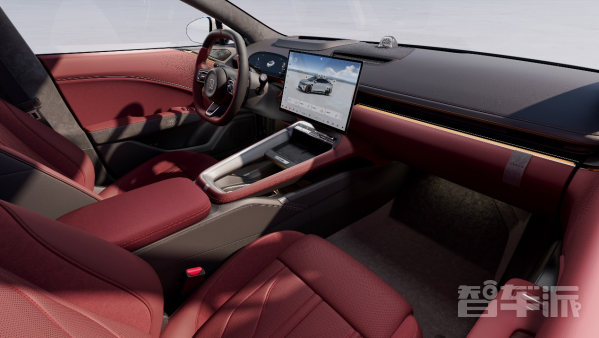 4月上市!极氪007GT内饰官图发布:首发红黑配色内饰