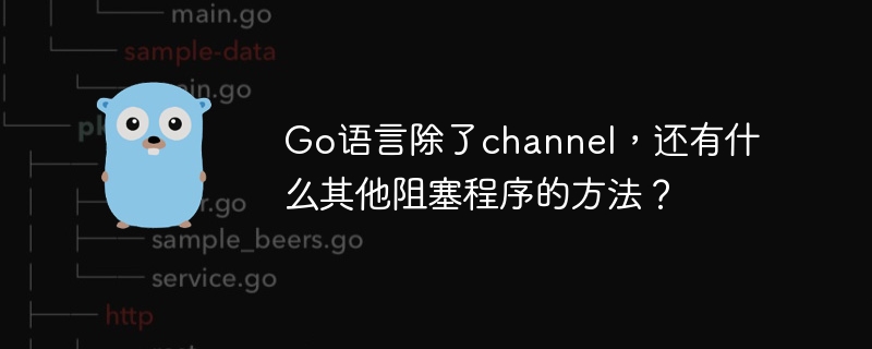 Go语言除了channel，还有什么其他阻塞程序的方法？
