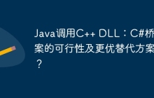 Java调用C++ DLL：C#桥接方案的可行性及更优替代方案？