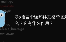 Go语言中循环体顶格单词是什么？它有什么作用？