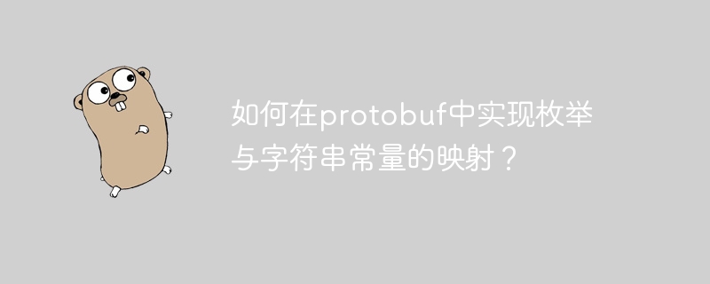 如何在protobuf中实现枚举与字符串常量的映射？