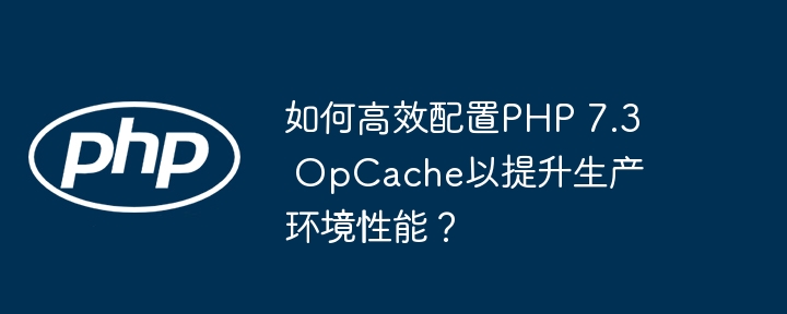 如何高效配置php 7.3 opcache以提升生产环境性能？