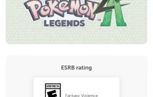 《宝可梦传说：Z-A》通过ESRB评级 系列首次获10+评级