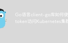 Go语言client-go库如何使用token访问Kubernetes集群？