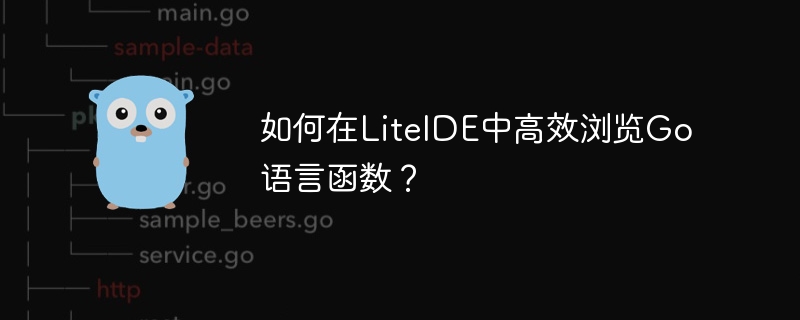 如何在liteide中高效浏览go语言函数？