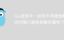 Go语言中，如何不用类型断言访问接口类型参数的属性？