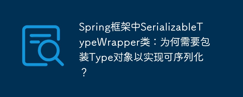 Spring框架中SerializableTypeWrapper类：为何需要包装Type对象以实现可序列化？