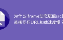 为什么iframe动态赋值src比直接写死URL加载速度慢？
