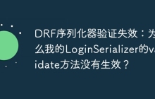 DRF序列化器验证失效：为什么我的LoginSerializer的validate方法没有生效？