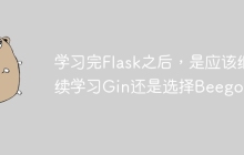 学习完Flask之后，是应该继续学习Gin还是选择Beego？
